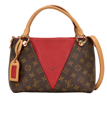V Tote BB, &pound;1,200, Handbags, Red, Canvas/Leather, Front view